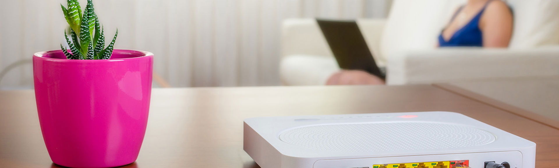 Broadband modem in a modern home