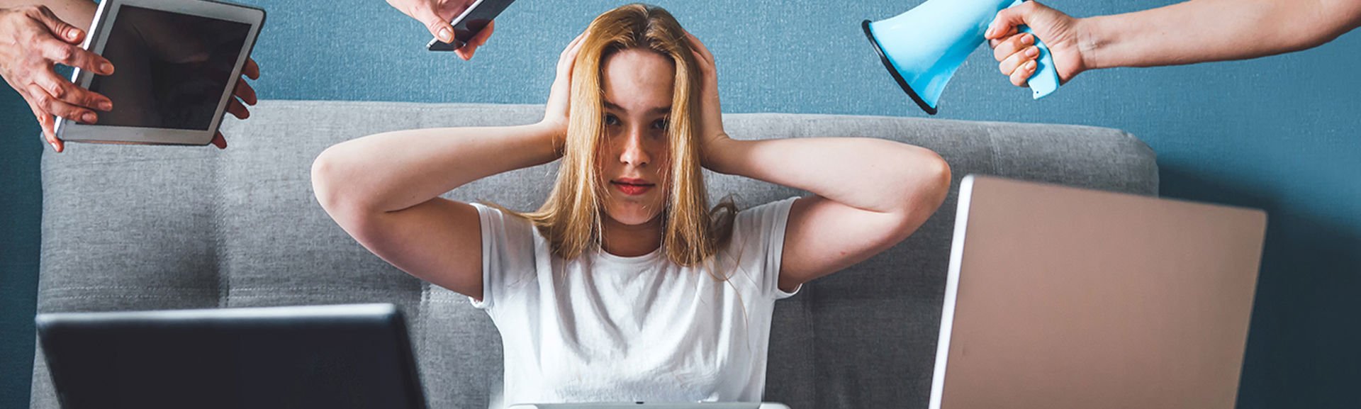 girl surrounded by devices web