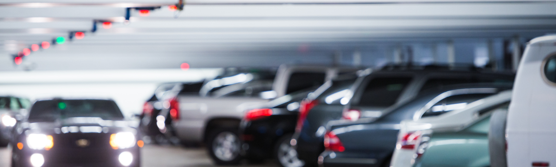 Cars in a car park 