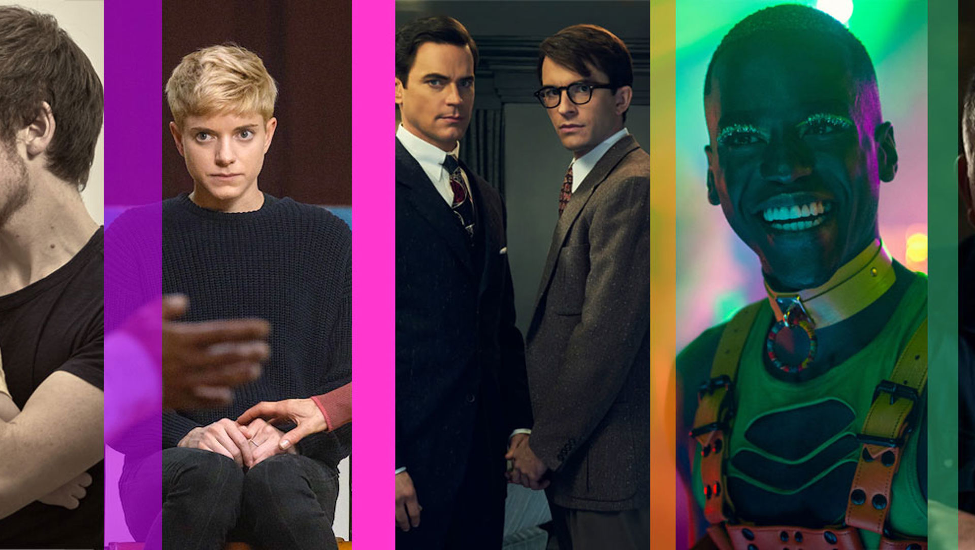 A collage of LGBTQ+ public figures