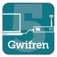 Rhowch gynnig ar gysylltiad gyda chebl yn hytrach na di-wifr