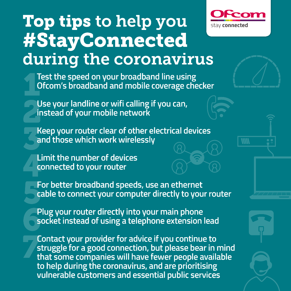 Top tips to help you stay connected during the coronavirus