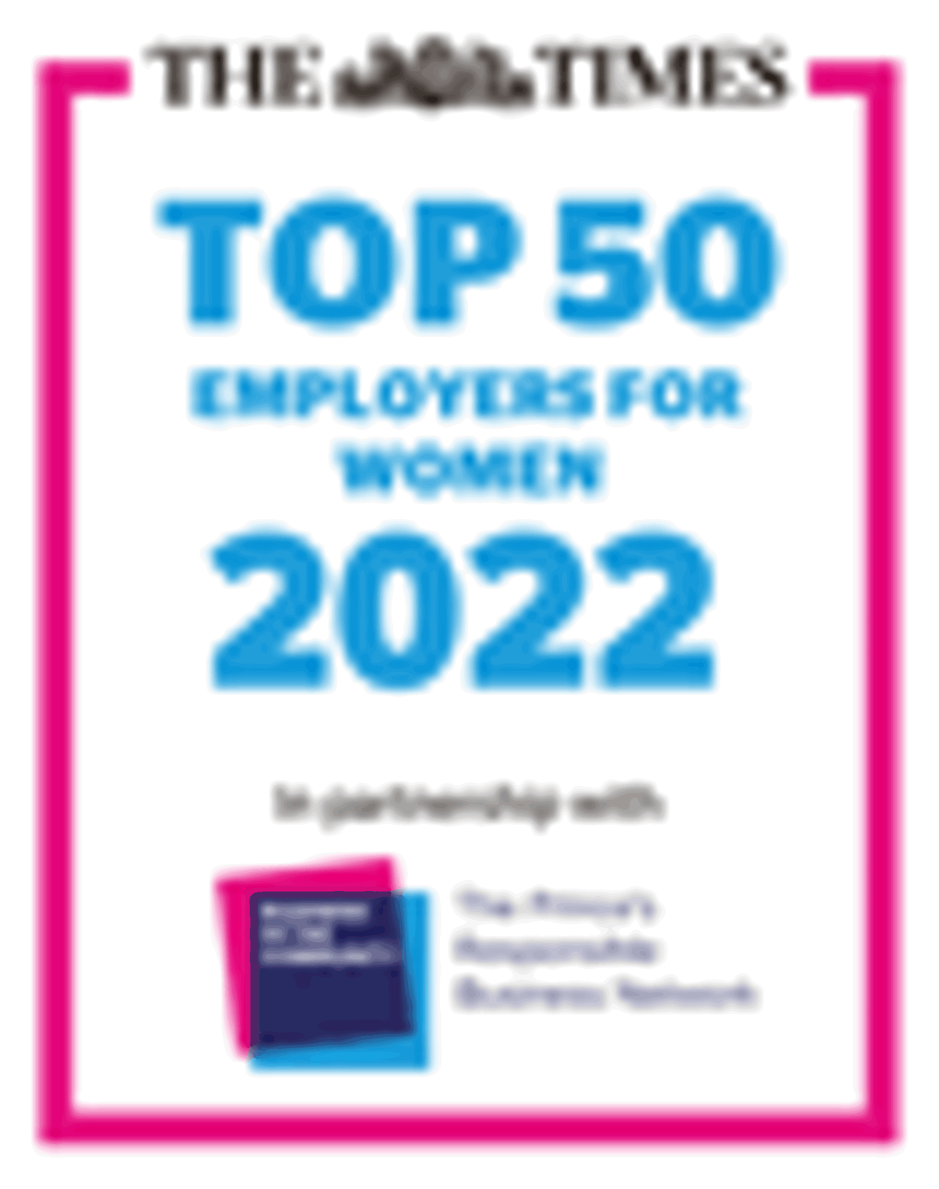 Times Top 50 Employers for Women logo