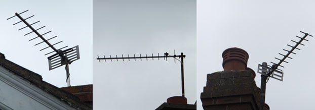 Grouped aerials