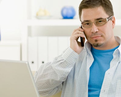 Man on phone