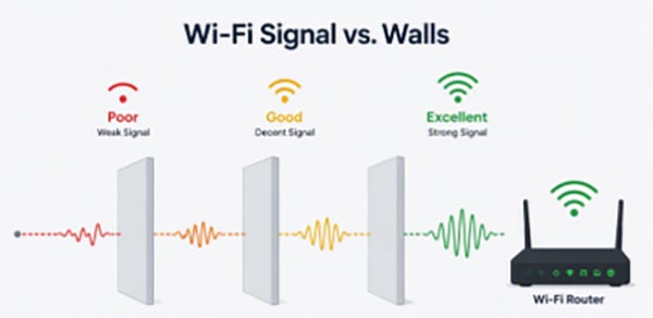 Wifi v walls